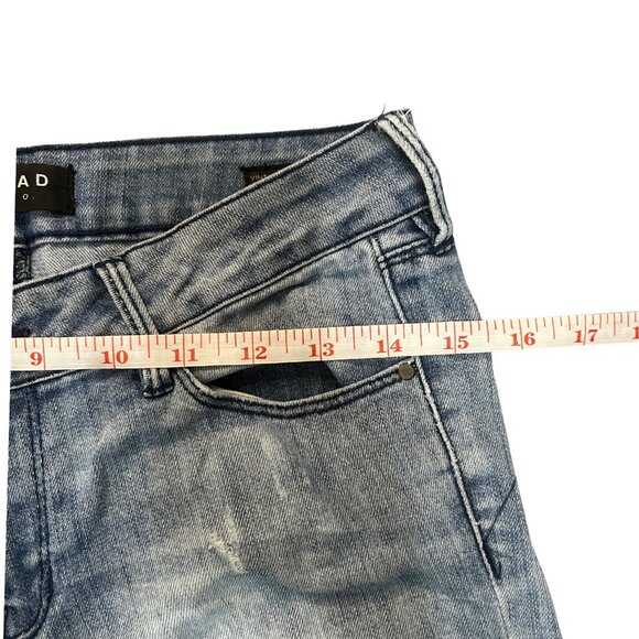 BULLHEAD Women's Size 26 Vintage Rip & Repair Jeans Distressed Skinny Casual Y2K - Picture 6 of 14